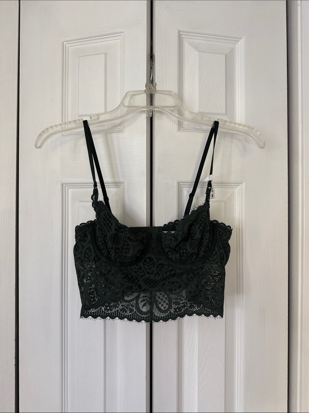 Lace Bralette Dark Green